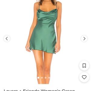 Lovers + Friends Green Mini Dress